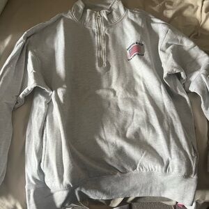 Gray Half-Zip Sweater